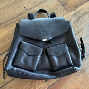 All Saints Leather Backpack